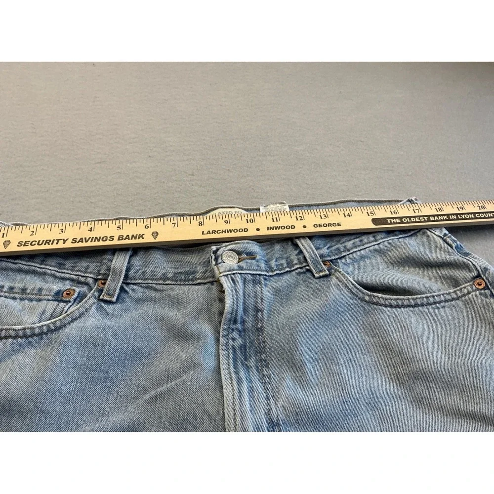 Levi's Y2K 550 Relaxed Fit Tapered Leg Light Wash Denim Jeans Mens 36x32